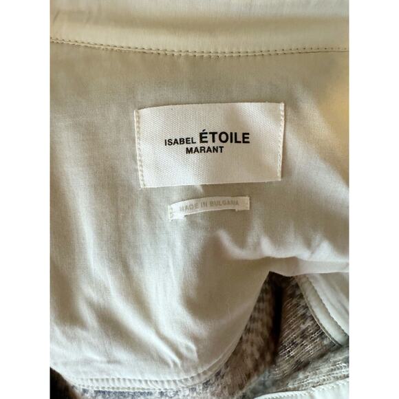 Isabel Marant Etoile Gastoni Plaid Wool Blend Oversized Shacket Jacket 34 XS - Picture 7 of 10